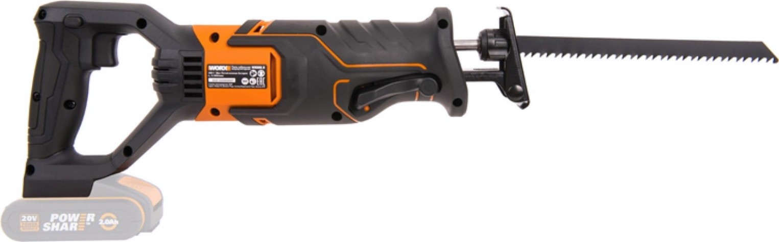 Пила сабельная аккумуляторная Worx WX500.9 без АКБ и ЗУ [WX500.9]