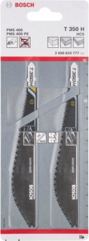 Пилки для мягких материалов BOSCH PMS T 350 H (2шт)
