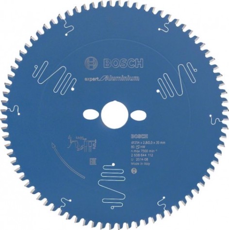 Пильный диск по алюминию BOSCH 254х80х30 Expert for Aluminium [2608644112]