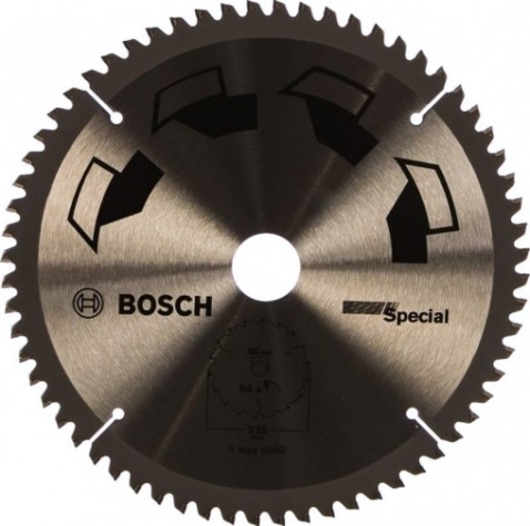 Пильный диск по дереву BOSCH 250x30 64T SPECIAL [2609256895]