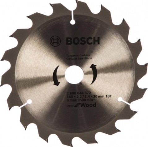 Пильный диск по дереву BOSCH ECO WOOD 160x20/16-18T [2608644372]