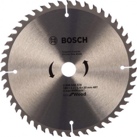 Пильный диск по дереву BOSCH ECO WOOD 190x20/16-48T [2608644378]