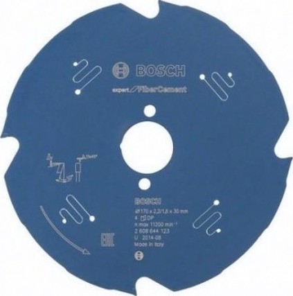 Пильный диск по фиброцементу BOSCH 170х4х30 мм Expert for Fiber Cement [2608644123]