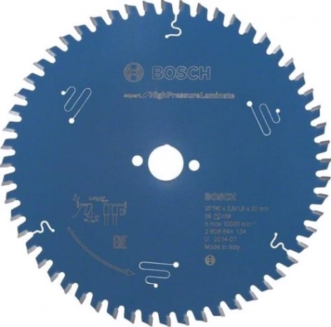 Пильный диск по ламинату BOSCH 190х56х30 мм Expert for High Pressure Laminate [2608644134]
