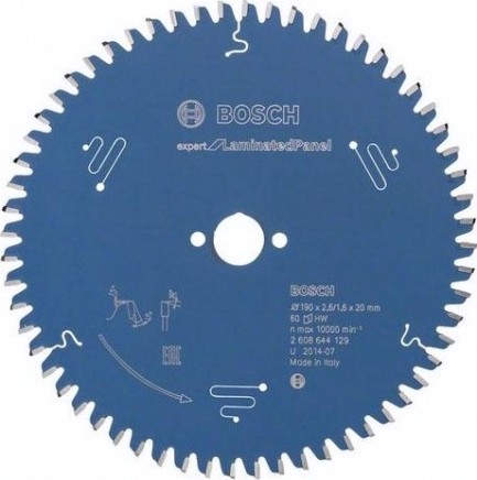 Пильный диск по ламинату BOSCH 190х60х20 мм Expert for Laminated Panel [2608644129]