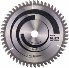 Пильный диск универсальный BOSCH 190х54х20 MULTI MATERIAL [2608640508]