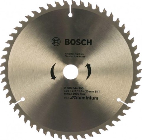 Пильный диск универсальный BOSCH ECO ALU/Multi 190x20/16-54T [2608644390]