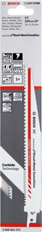 Полотно для сабельных пил BOSCH S1167XHM Endurance for Wood and Metal Demolition [2608653272]