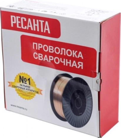 Проволока сварочная омедненная Ресанта СВ-08Г2С ф1,2 мм катушка 15кг [71/6/90]