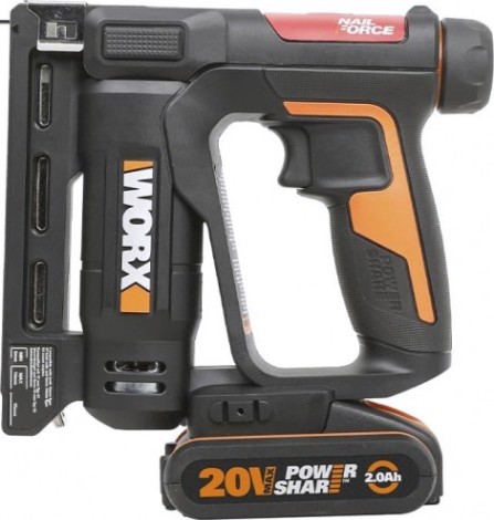 Скобозабиватель аккумуляторный Worx WX843.9 без АКБ и ЗУ [WX843.9]