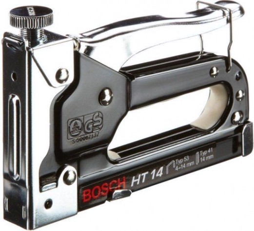 Скобозабиватель ручной BOSCH HT14 (скоба 53, 4-14 мм, штифт 41, 14 мм) [0603038001]