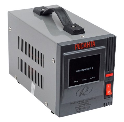 Стабилизатор напряжения однофазный Ресанта АСН- 1000/1-Ц [63/6/2]