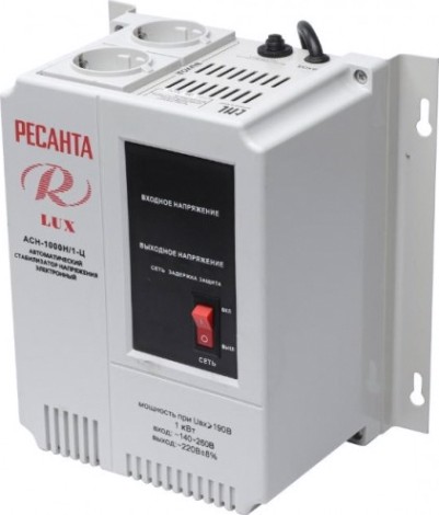 Стабилизатор напряжения однофазный Ресанта АСН- 1000 Н/1-Ц Lux [63/6/14]