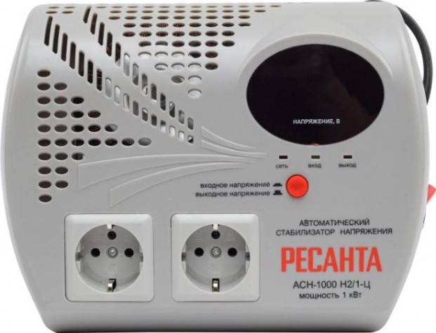 Стабилизатор напряжения однофазный Ресанта АСН- 1000 Н2/1-Ц [63/6/13]