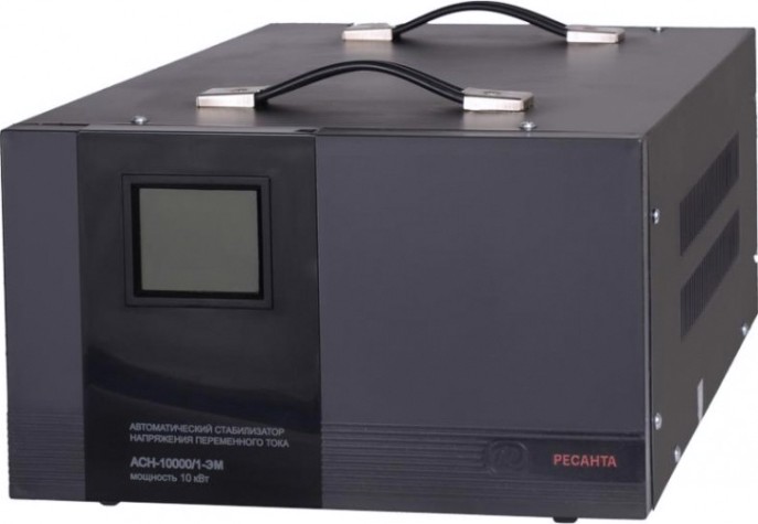 Стабилизатор напряжения однофазный Ресанта АСН-10000/1-ЭМ [63/1/8]