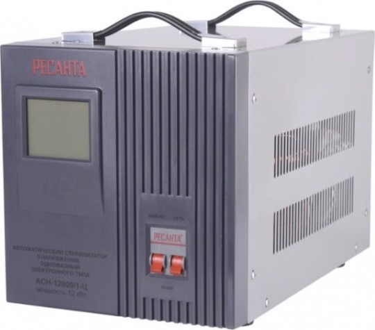 Стабилизатор напряжения однофазный Ресанта АСН-12000/1-Ц [63/6/10]