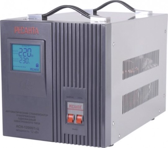 Стабилизатор напряжения однофазный Ресанта АСН-12000/1-Ц [63/6/10]