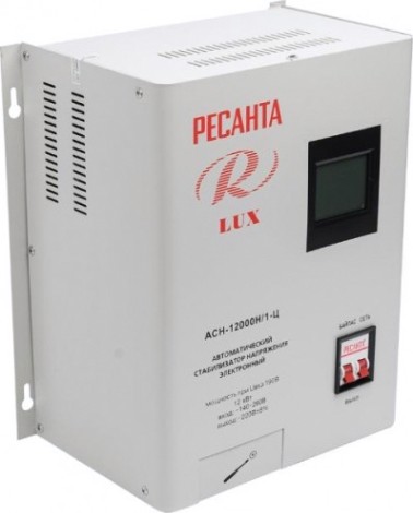 Стабилизатор напряжения однофазный Ресанта АСН-12000 Н/1-Ц Lux [63/6/22]