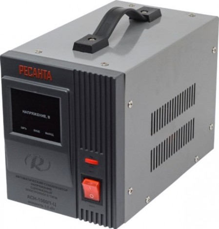 Стабилизатор напряжения однофазный Ресанта АСН- 1500/1-Ц [63/6/3]