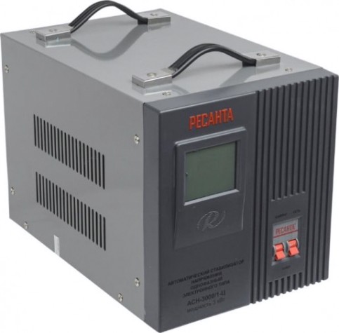 Стабилизатор напряжения однофазный Ресанта АСН- 3000/1-Ц [63/6/5]