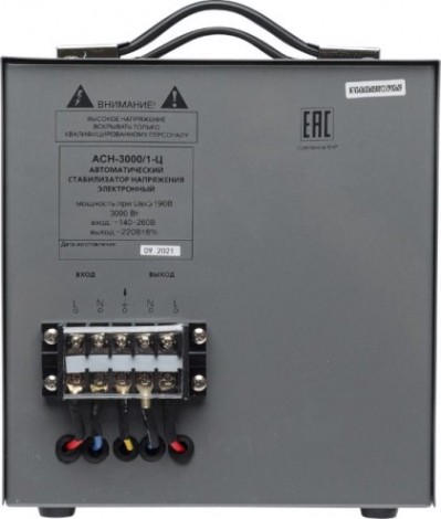 Стабилизатор напряжения однофазный Ресанта АСН- 3000/1-Ц [63/6/5]