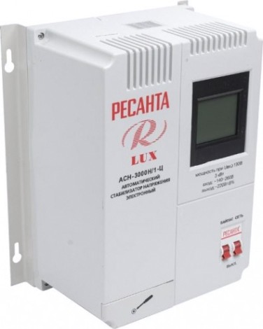 Стабилизатор напряжения однофазный Ресанта АСН- 3000 Н/1-Ц Lux [63/6/21]