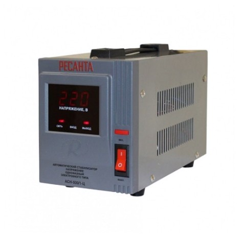 Стабилизатор напряжения однофазный Ресанта АСН- 500/1-Ц [63/6/1]