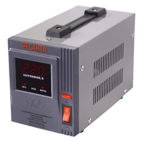 Стабилизатор напряжения однофазный Ресанта АСН- 500/1-Ц [63/6/1]