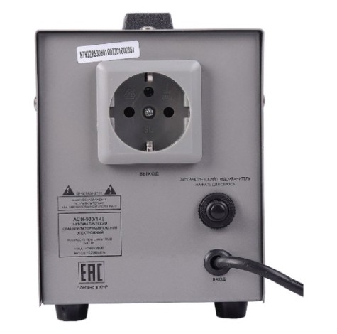 Стабилизатор напряжения однофазный Ресанта АСН- 500/1-Ц [63/6/1]