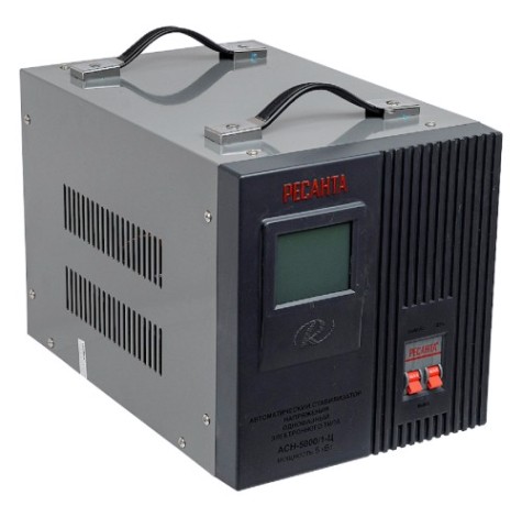 Стабилизатор напряжения однофазный Ресанта АСН- 5000/1-Ц [63/6/6]