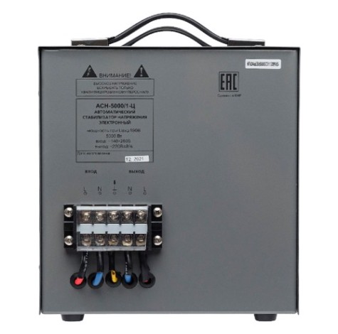 Стабилизатор напряжения однофазный Ресанта АСН- 5000/1-Ц [63/6/6]