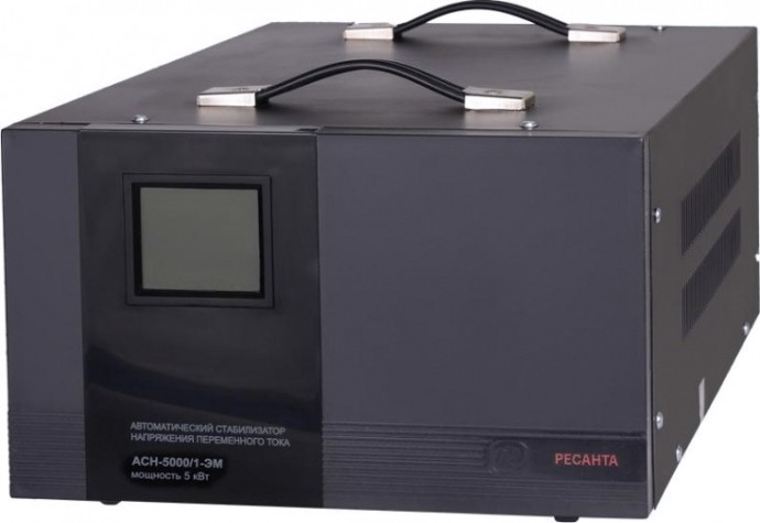 Стабилизатор напряжения однофазный Ресанта АСН- 5000/1-ЭМ [63/1/6]