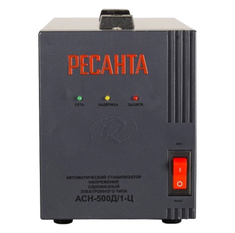 Стабилизатор напряжения однофазный Ресанта АСН- 500Д/1 без дисплея [63/6/37]