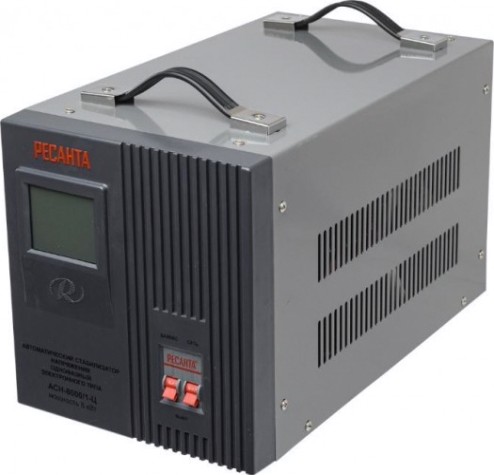 Стабилизатор напряжения однофазный Ресанта АСН- 8000/1-Ц [63/6/7]