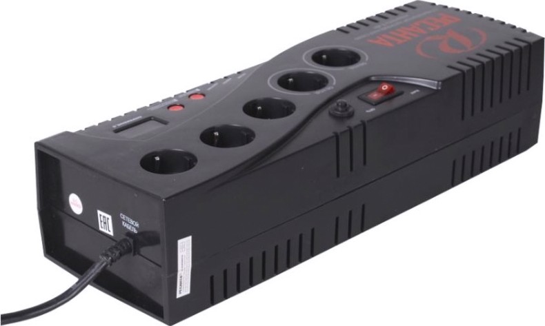 Стабилизатор напряжения однофазный Ресанта С2000 (сетевой фильтр) [63/6/34]