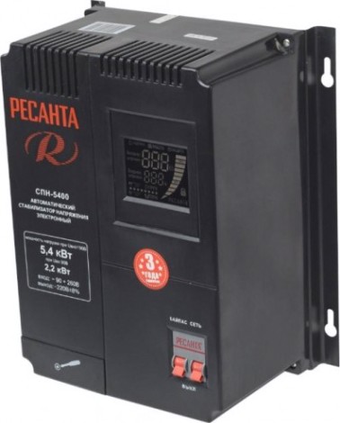 Стабилизатор напряжения однофазный Ресанта СПН- 5400 [63/6/26]