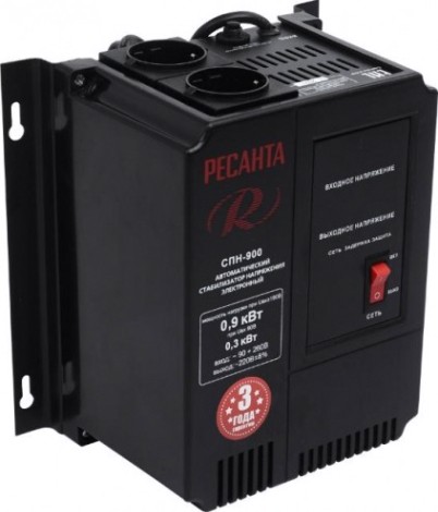 Стабилизатор напряжения однофазный Ресанта СПН- 900 [63/6/23]