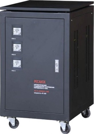 Стабилизатор напряжения трехфазный Ресанта АСН- 45 000/3-ЭМ [63/4/14]