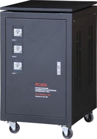 Стабилизатор напряжения трехфазный Ресанта АСН- 80 000/3-ЭМ [63/4/15]