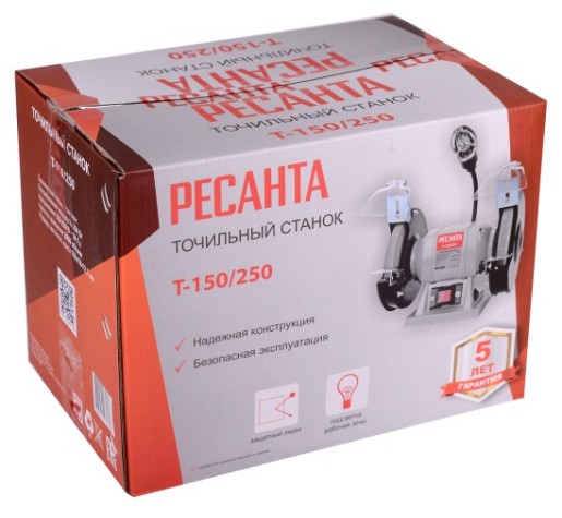 Станок заточной Ресанта Т-150/250 точильный [75/7/2]