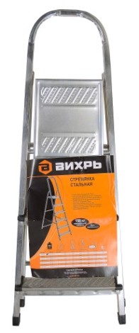 Стремянка стальная ВИХРЬ СС 1х3 [73/5/1/7]