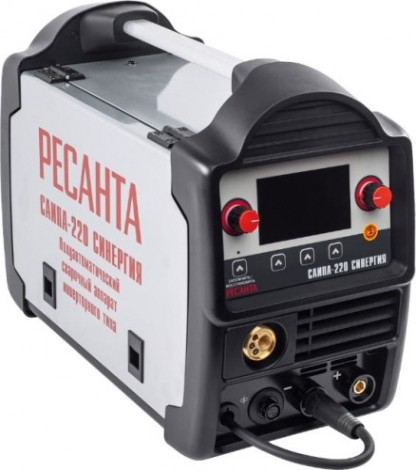 Сварочный полуавтомат Ресанта САИПА-220 СИНЕРГИЯ многофункциональный (MIG/MAG, MMA, TIG) [65/75]
