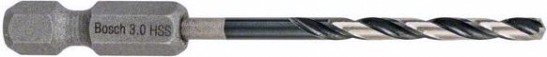 Сверло по металлу BOSCH 3,0 х 33/72 мм, Impact Control (10 шт.) с шестигранным хвостовиком [2608577118]