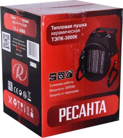 Тепловая пушка электрическая Ресанта ТЭПК- 3000К [67/1/27]