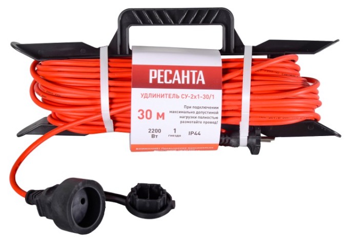 Удлинитель на рамке Ресанта СУ-2х1-30/1 силовой (ip44) [61/118/3]