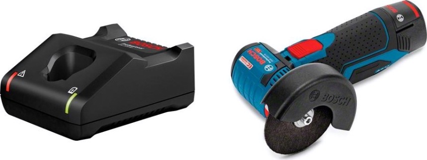 Угловая шлифмашина аккумуляторная BOSCH GWS 12V-76 бесщеточная [0615990M3E] 1х2,0 Ач, картонная коробка