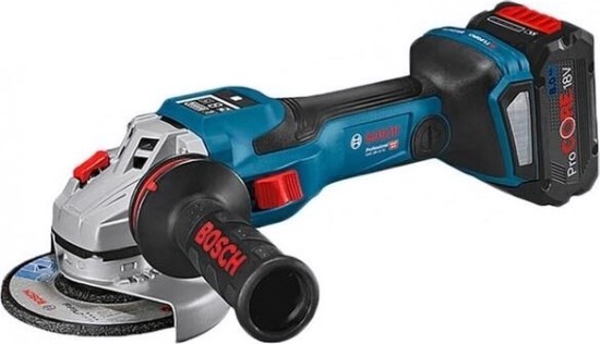 Угловая шлифмашина аккумуляторная BOSCH GWS 18 V-15 SC бесщеточная [06019H6101]
