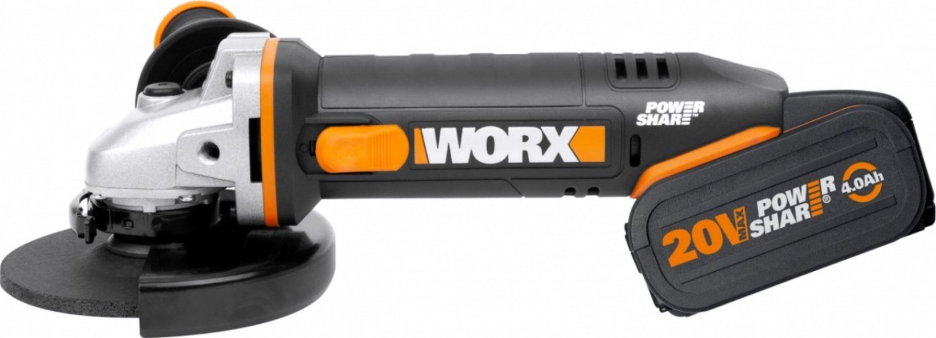Угловая шлифмашина аккумуляторная Worx WX803 Угловая шлифмашина аккумуляторная Worx WX803
