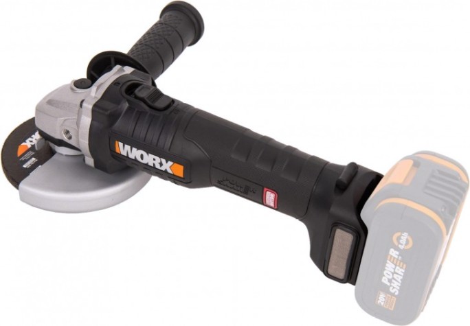 Угловая шлифмашина аккумуляторная Worx WX812.9 без АКБ и ЗУ бесщеточная [WX812.9]