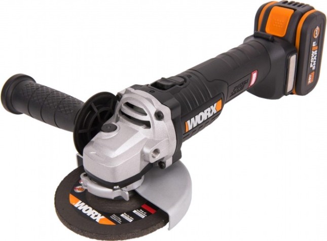 Угловая шлифмашина аккумуляторная Worx WX812 бесщеточная
